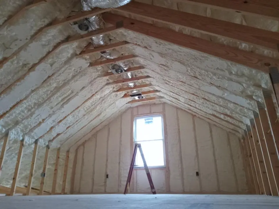 Spray foam roofing application for Crawl Space Insulation project in Sappington